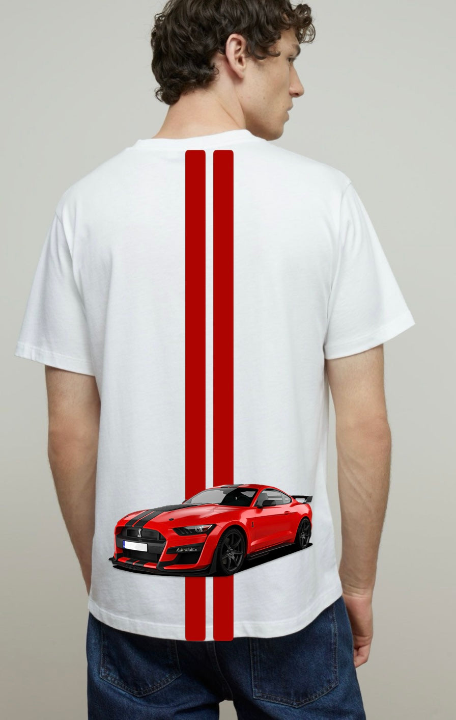 Playera Ford Mustang Shelby Rojo